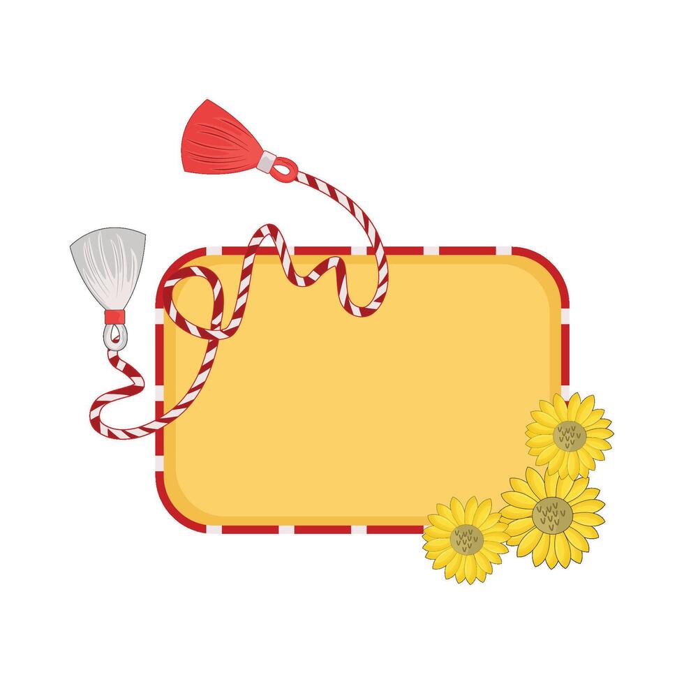 illustration of martisor vector