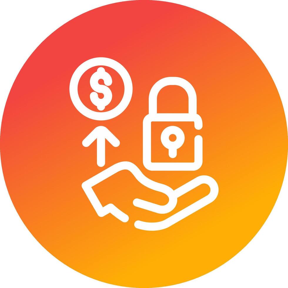 Private Offering Creative Icon Design vector
