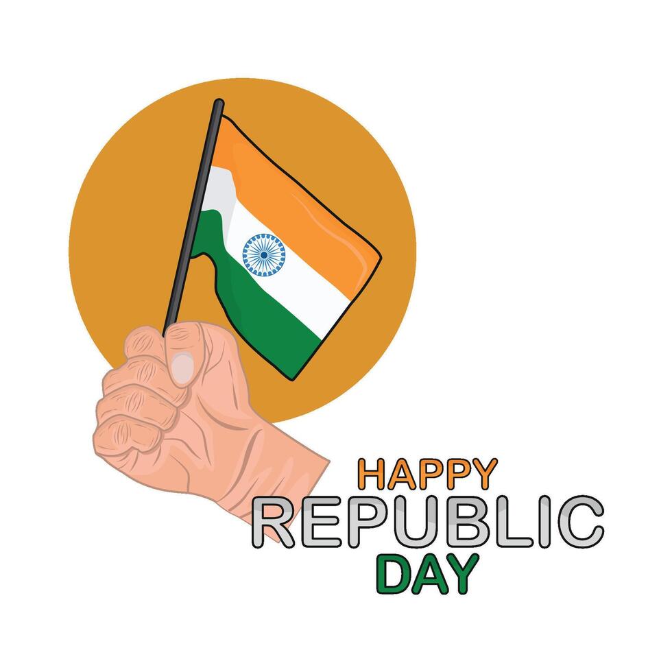 illustration of republic india day vector