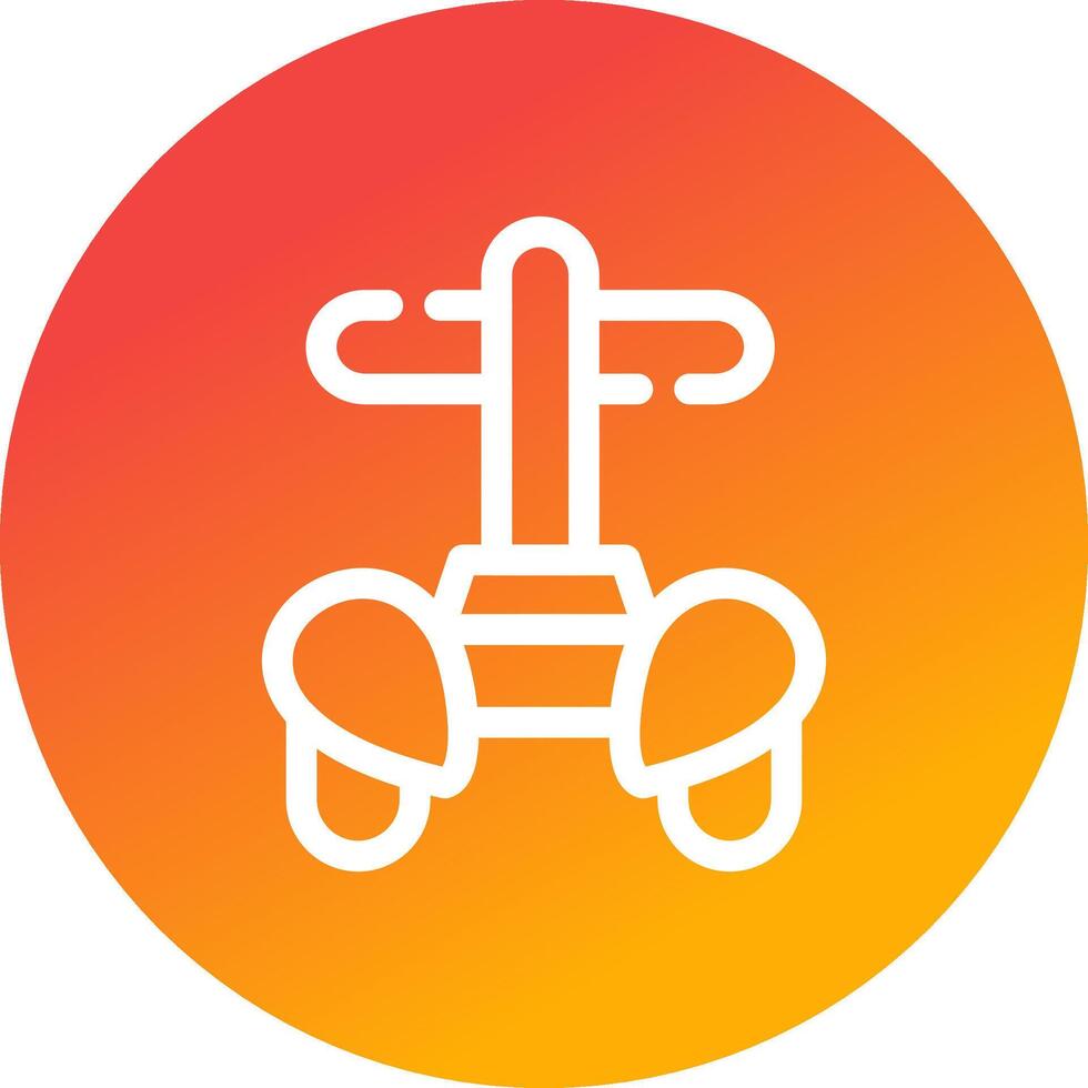 Police Segway Creative Icon Design vector