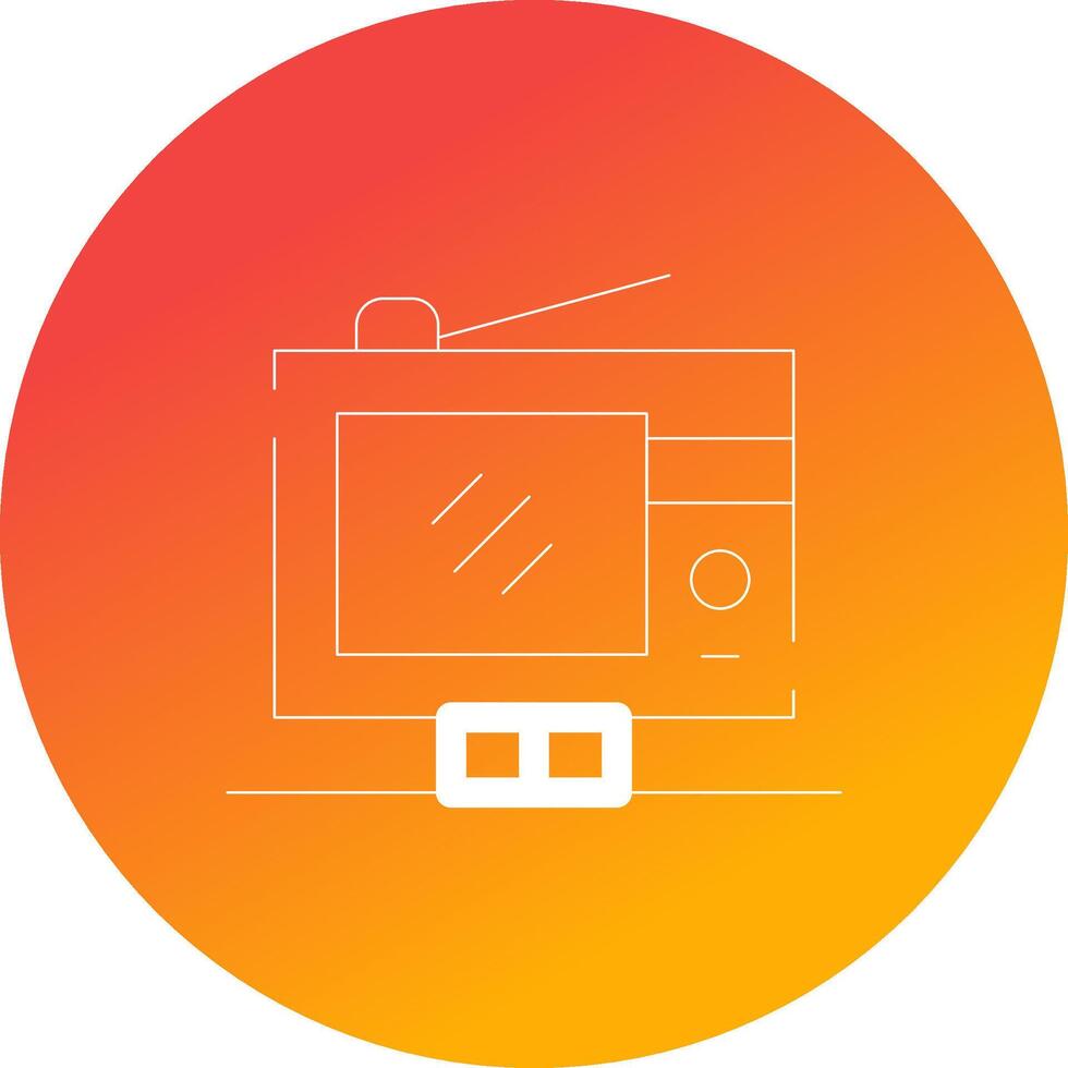 digital televisión creativo icono diseño vector