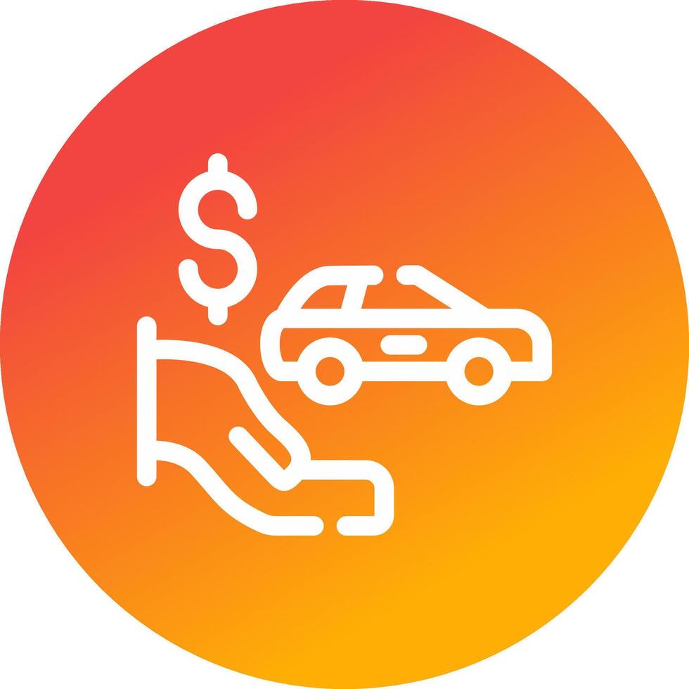 Dealer Holdback Creative Icon Design vector