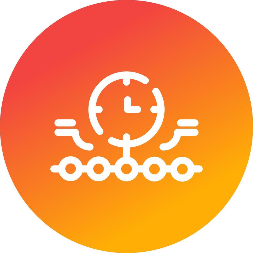 Circular Bending Process Creative Icon Design vector