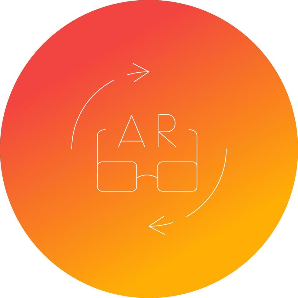 Ar Glasses Creative Icon Design vector