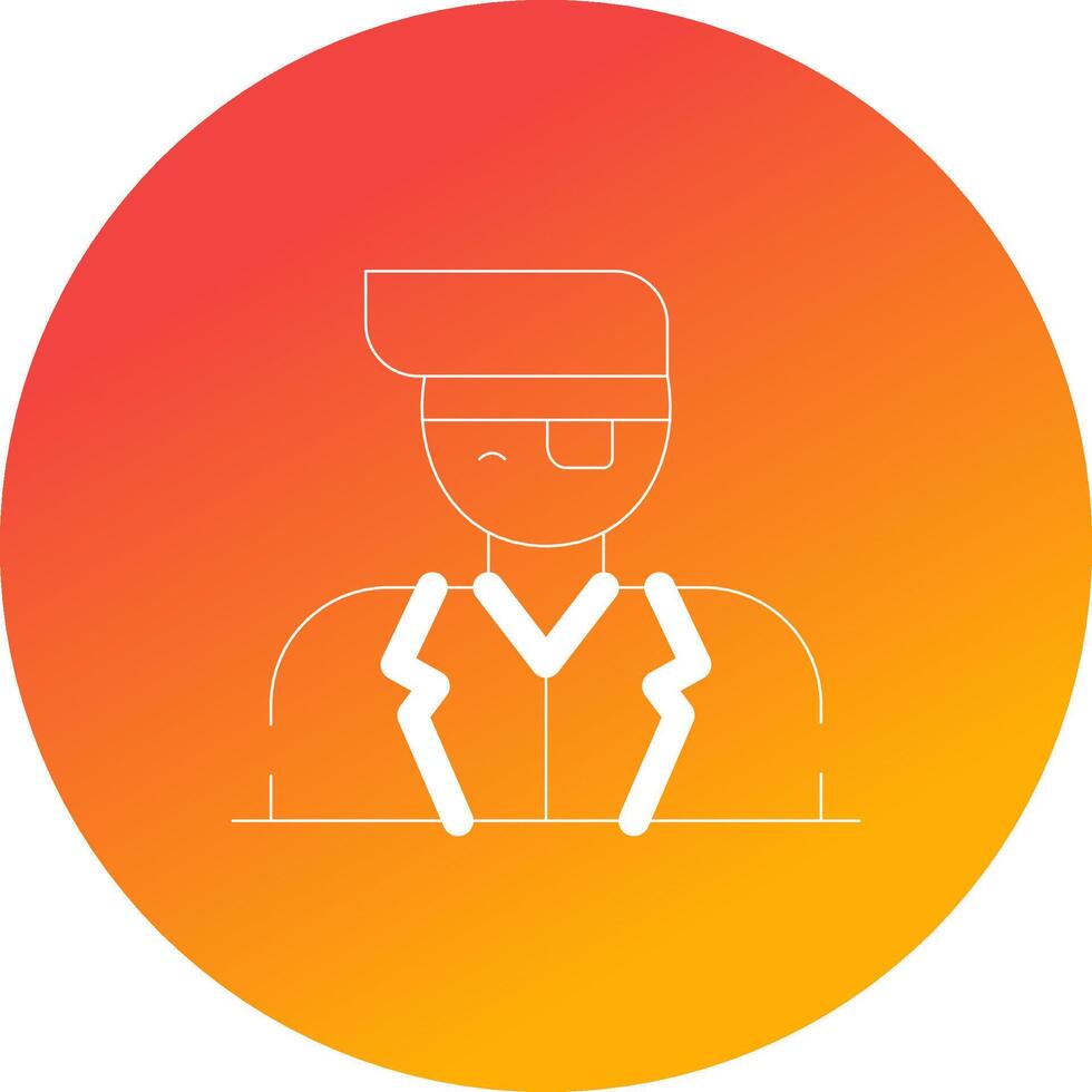 Eye Patch Creative Icon Design vector