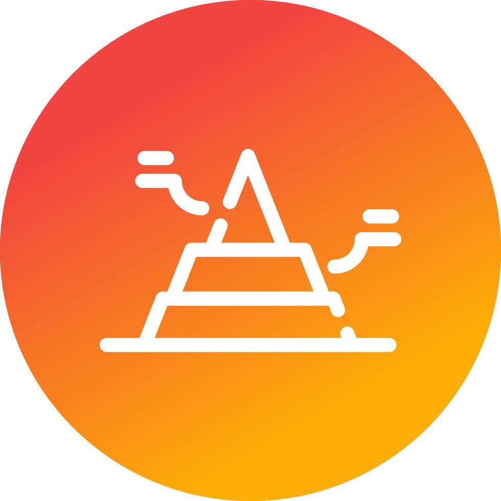 Basic Pyramid Creative Icon Design vector