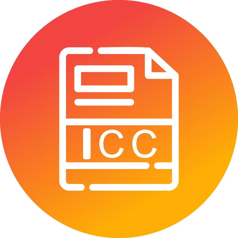 ICC Creative Icon Design vector