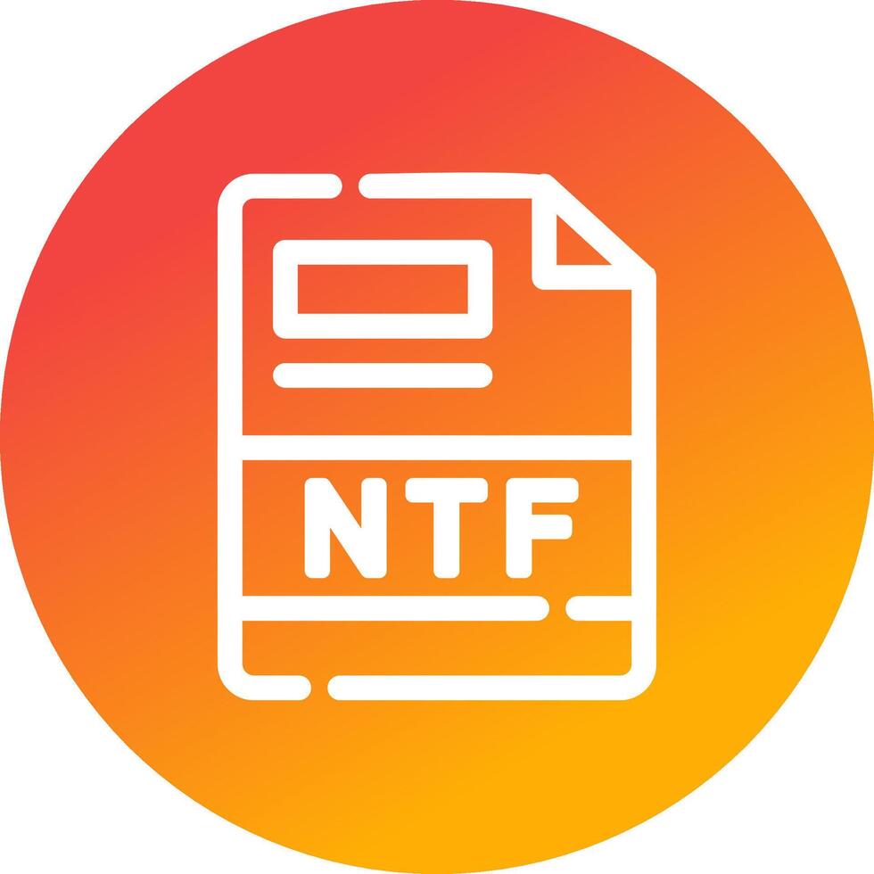NTF Creative Icon Design vector