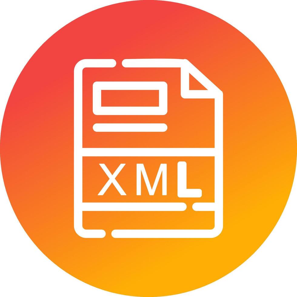 XML Creative Icon Design vector