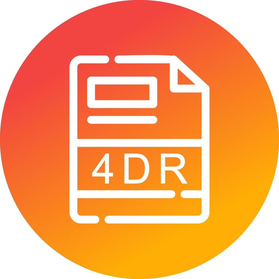 4DR Creative Icon Design vector
