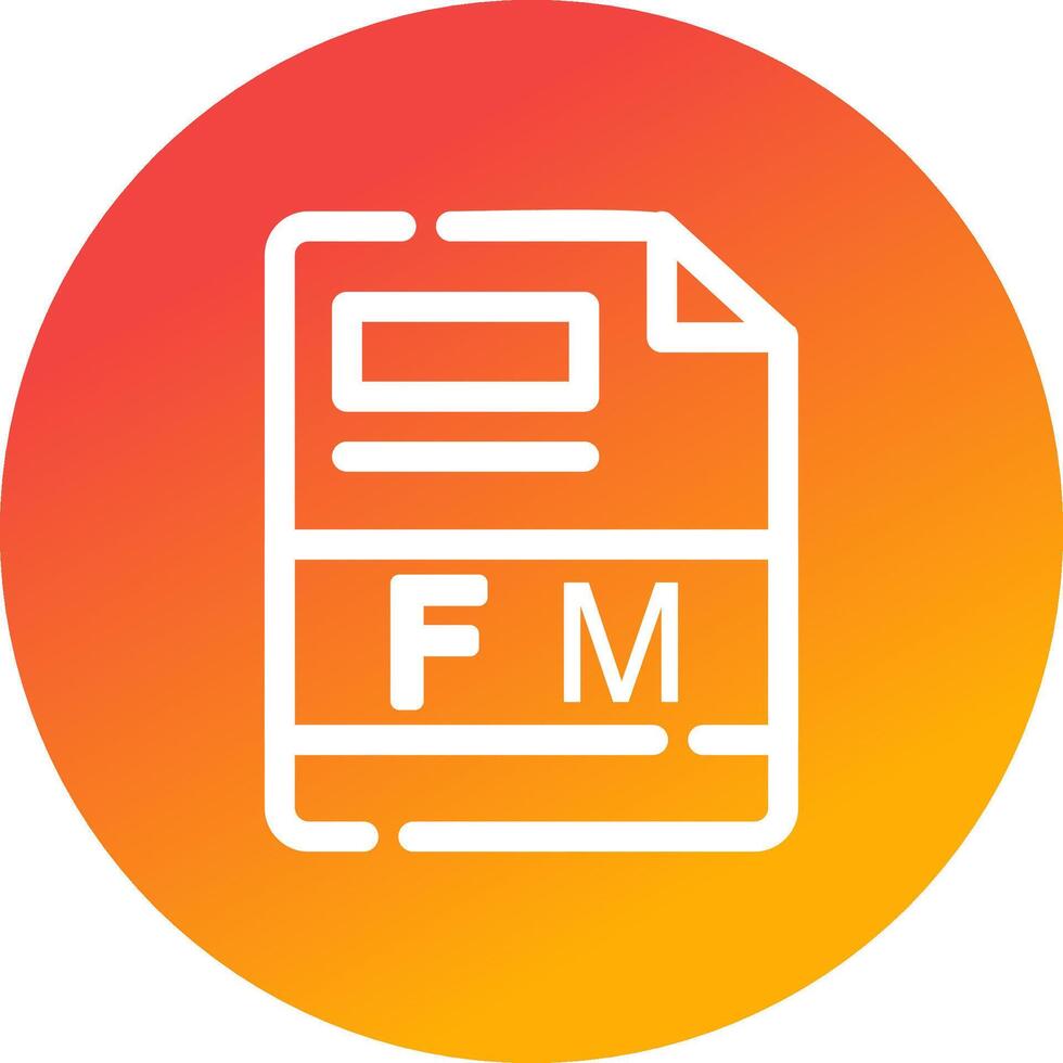 FM Creative Icon Design vector