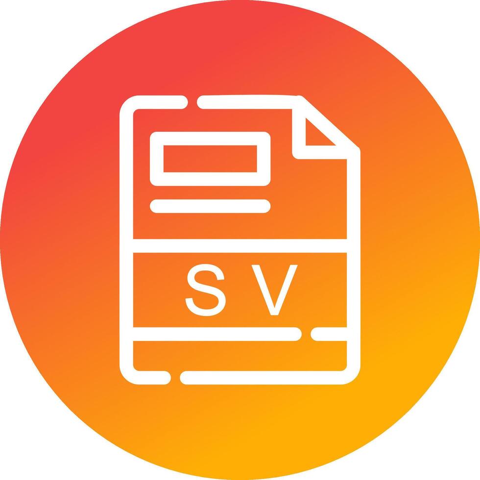 sv creativo icono diseño vector