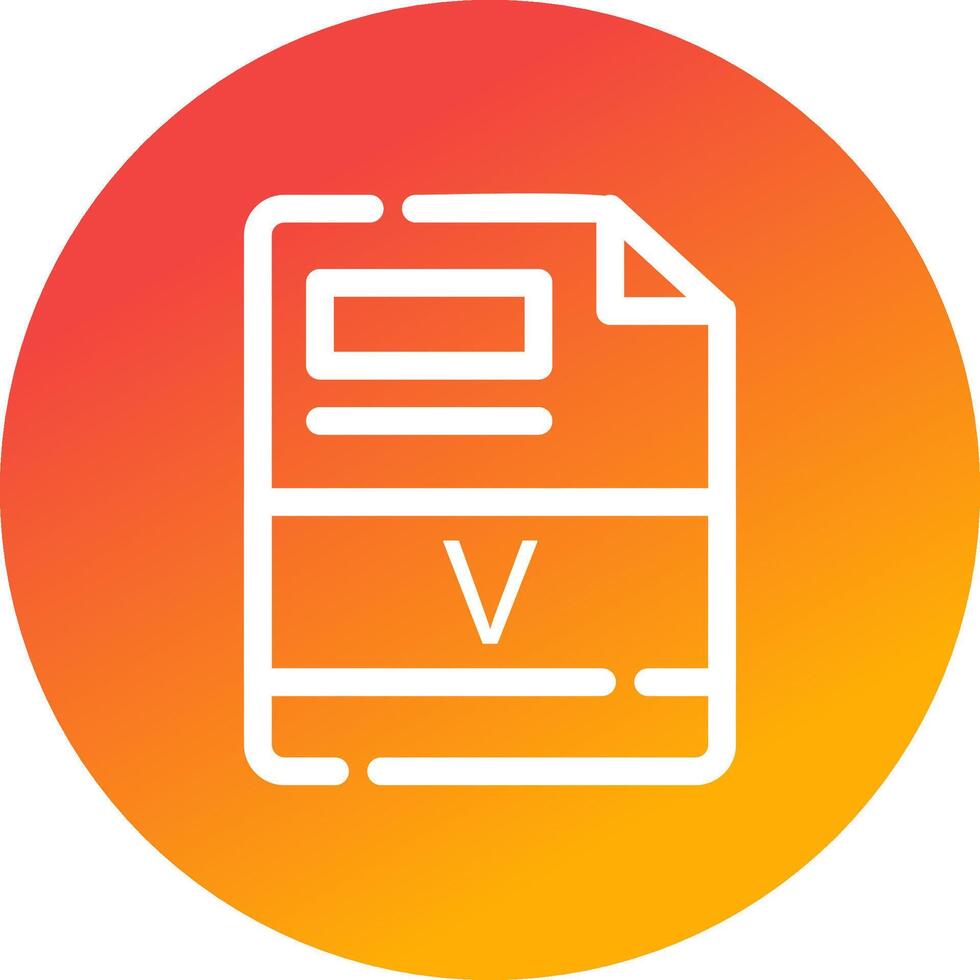 V Creative Icon Design vector