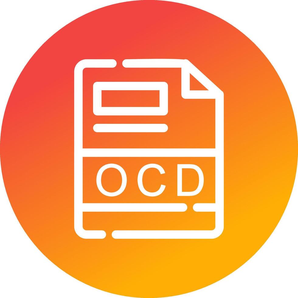 ocd creativo icono diseño vector