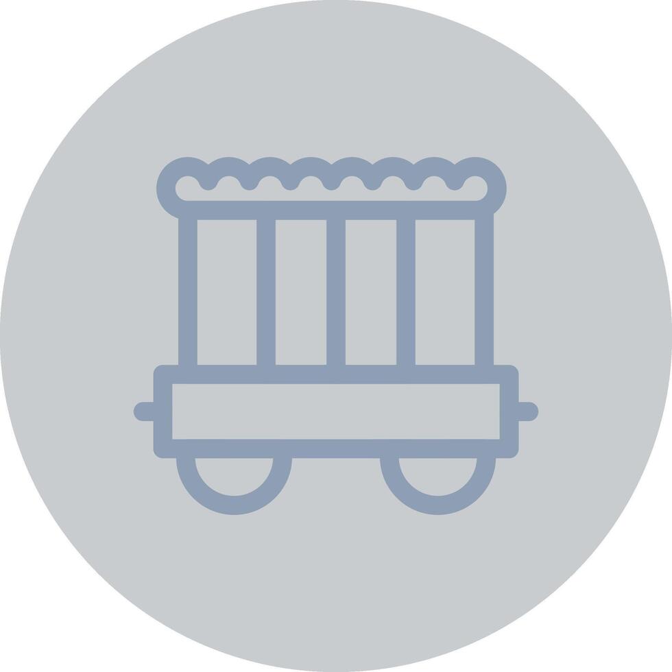 Circus Carriage Creative Icon Design vector