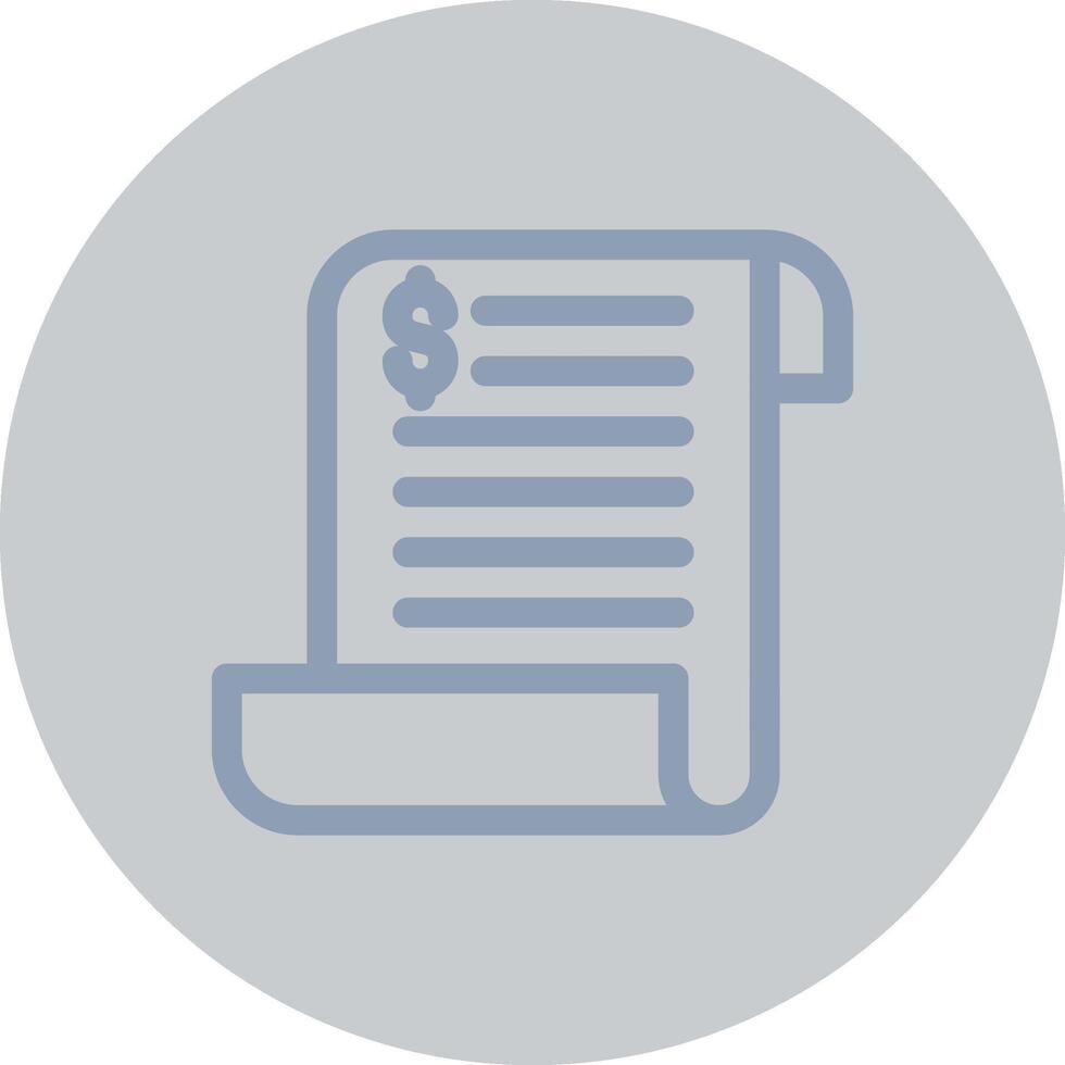 Bill Creative Icon Design vector