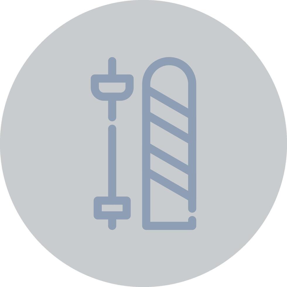 Skis Creative Icon Design vector