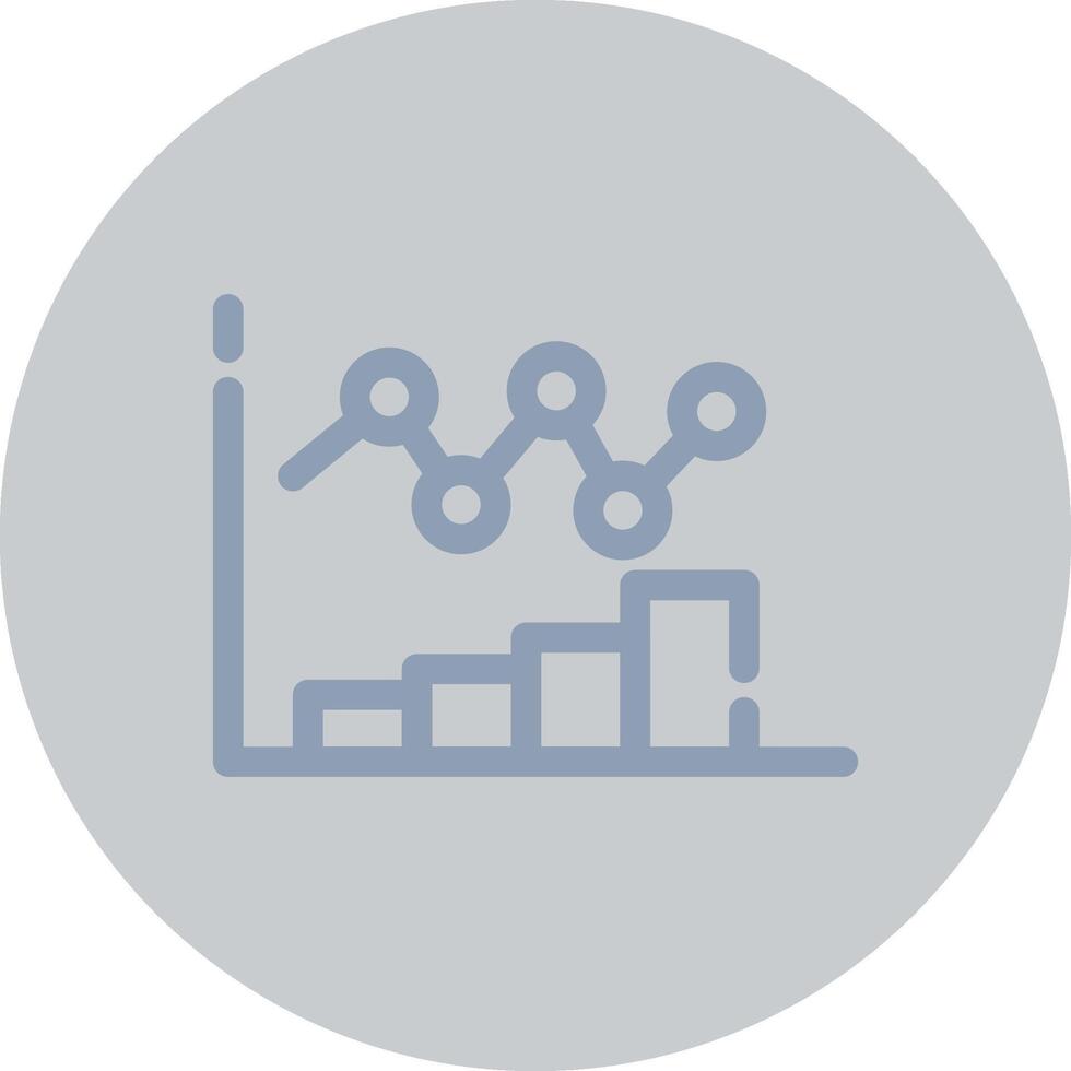Bar Chart Creative Icon Design vector