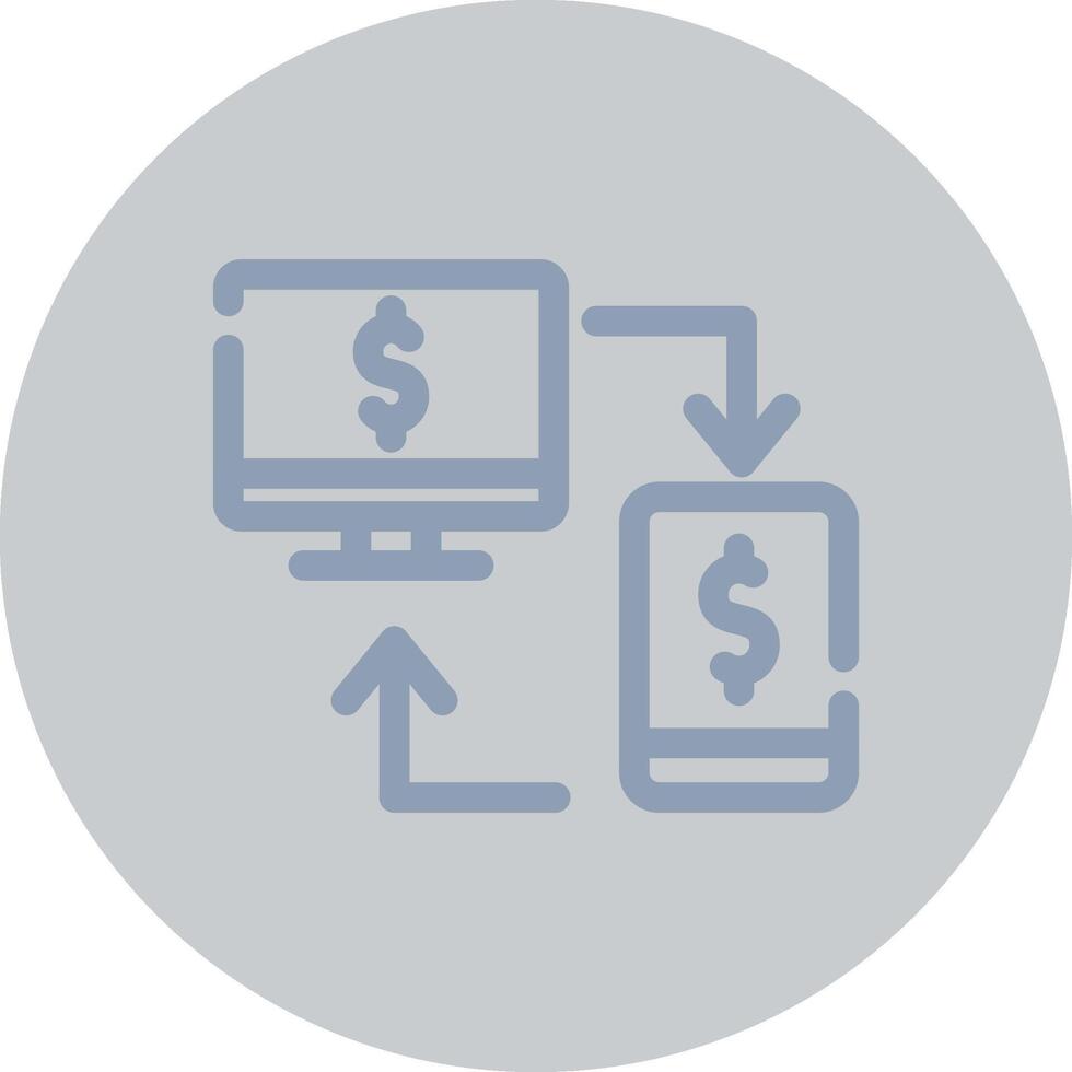Online Transfer Creative Icon Design vector