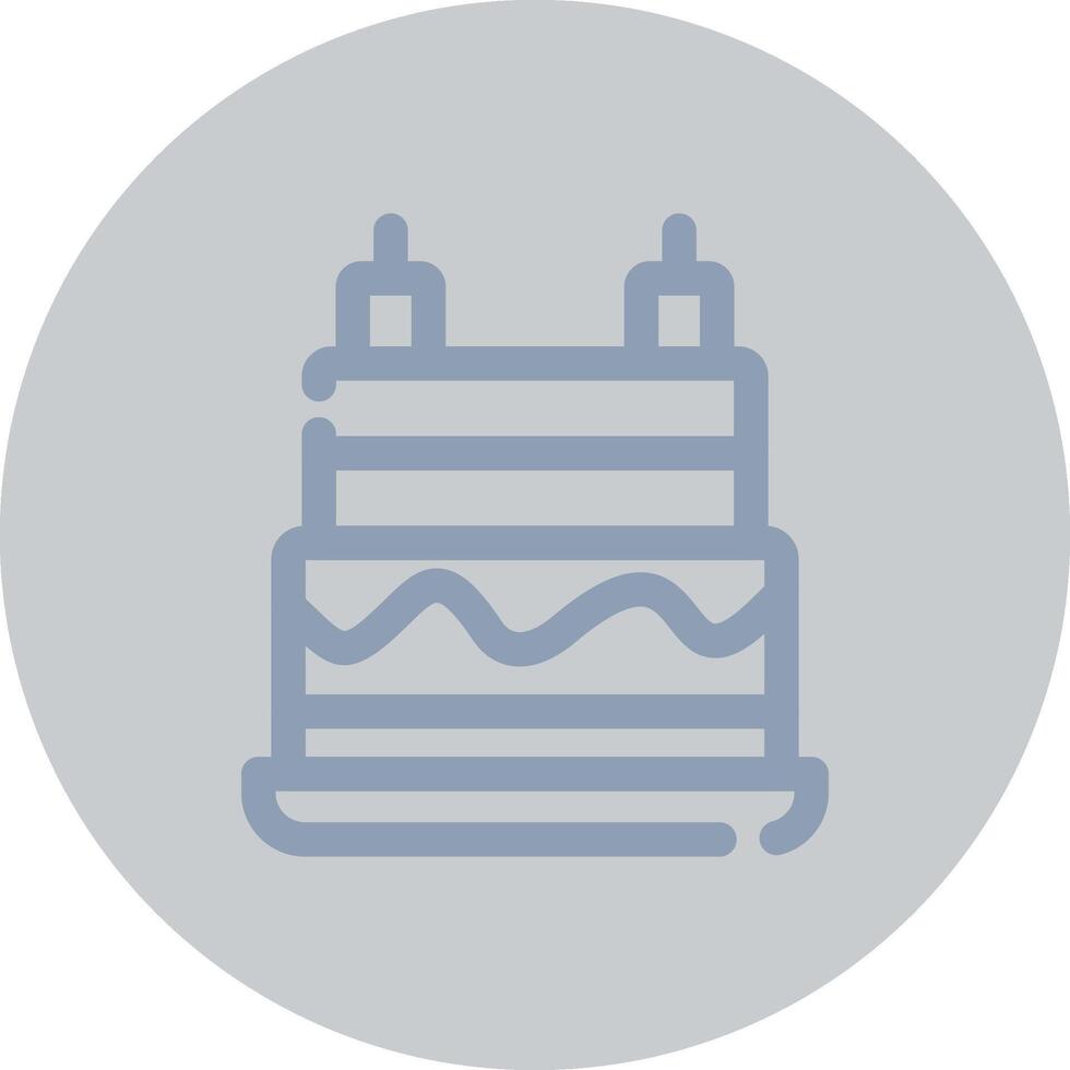 Birthday Cake Creative Icon Design vector