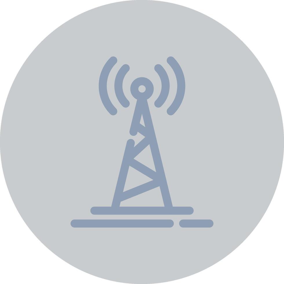 Radio Tower Creative Icon Design vector