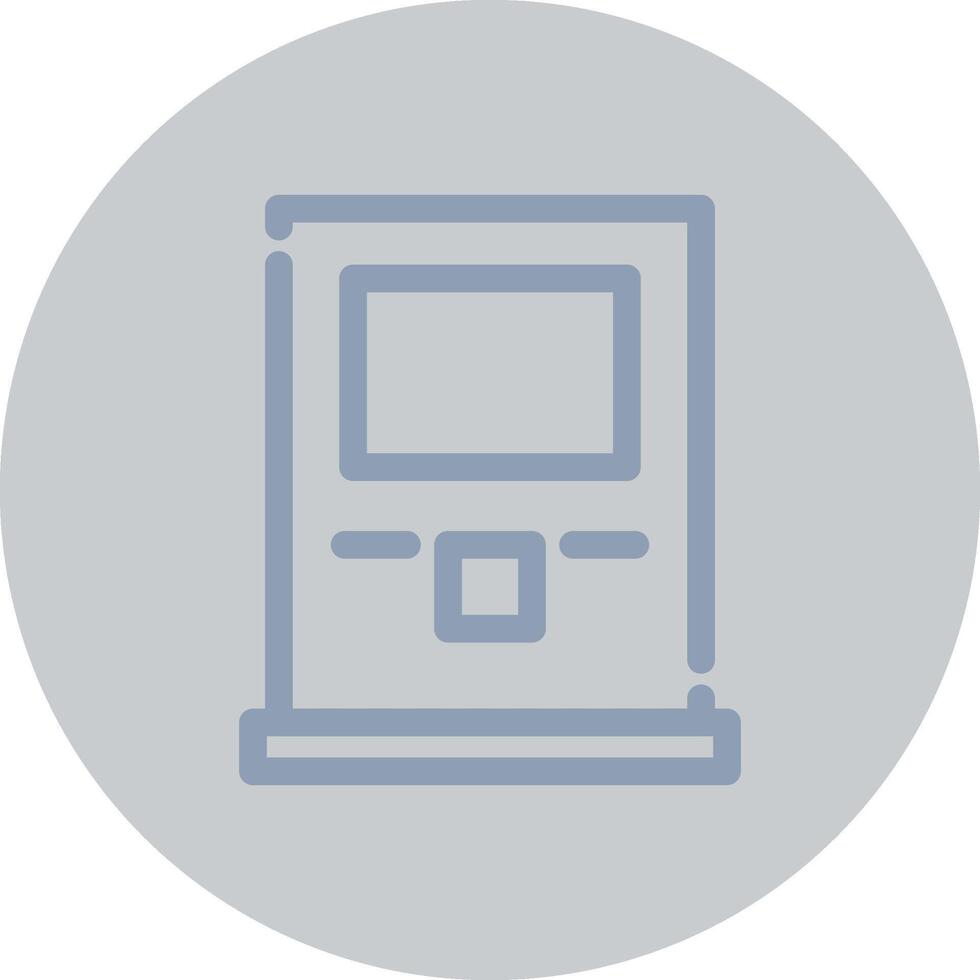 Atm Machine Creative Icon Design vector