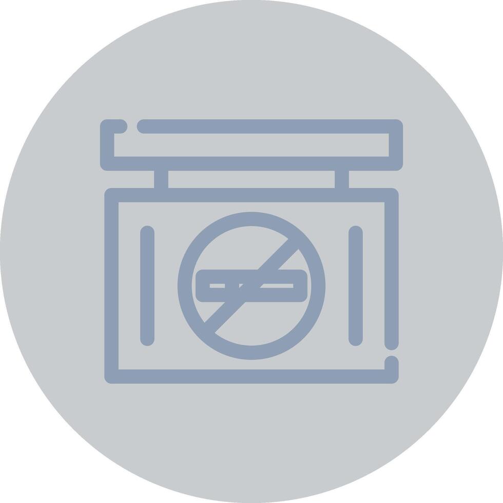 No Smoke Creative Icon Design vector