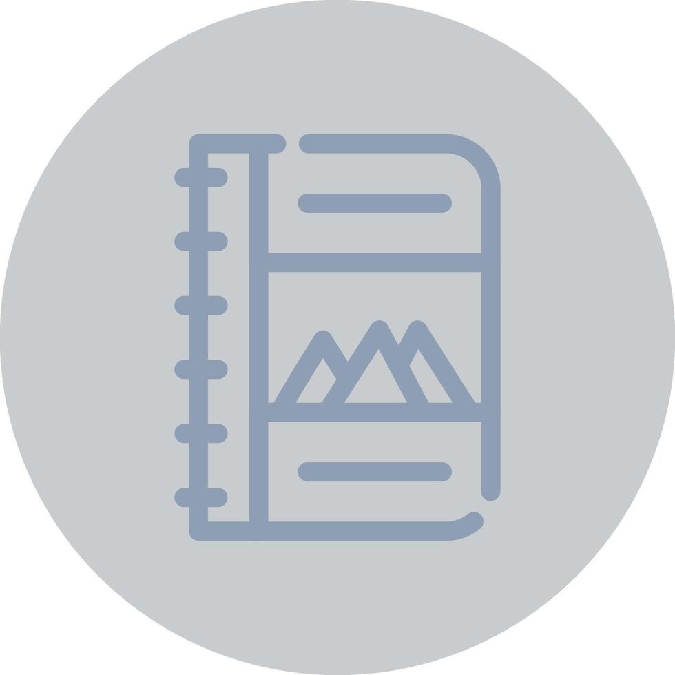 Sketchbook Creative Icon Design vector