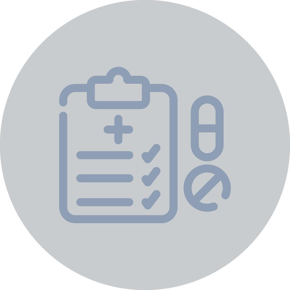 Medical Prescription Creative Icon Design vector