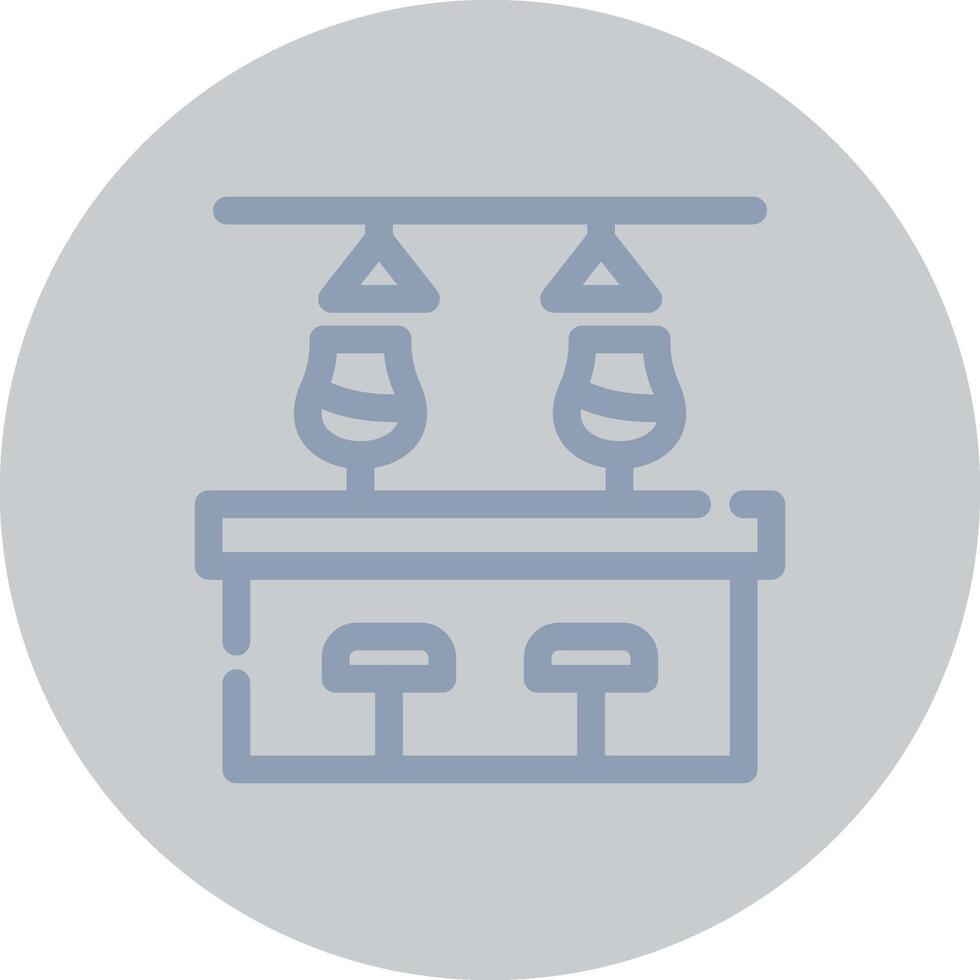 Bar Counter Creative Icon Design vector
