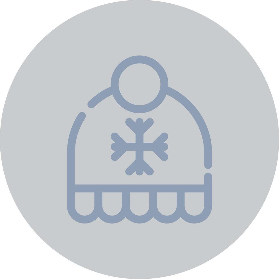 Winter Hat Creative Icon Design vector