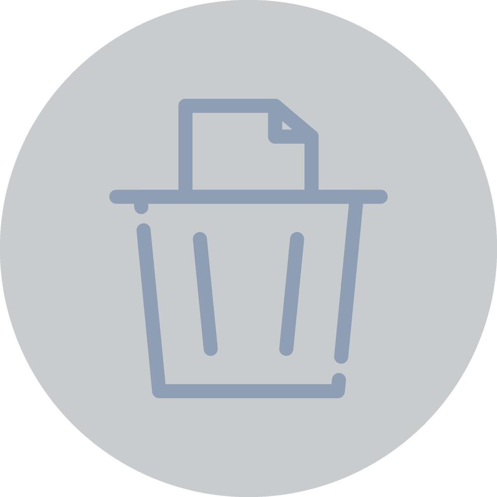 Paper Bin Creative Icon Design vector