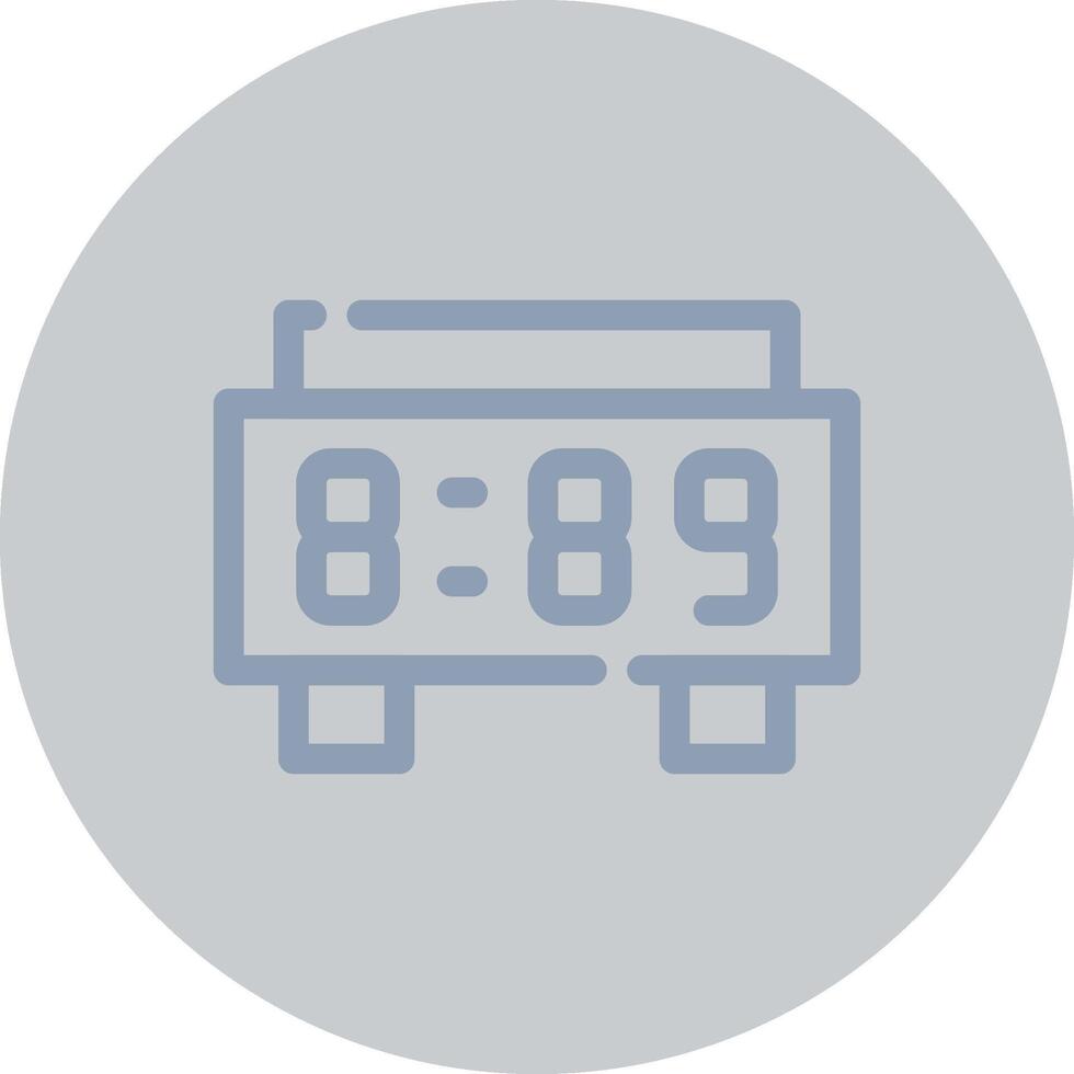 Digital Clock Creative Icon Design vector