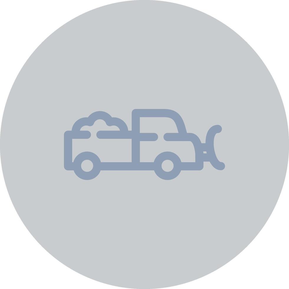 Snowplow Creative Icon Design vector