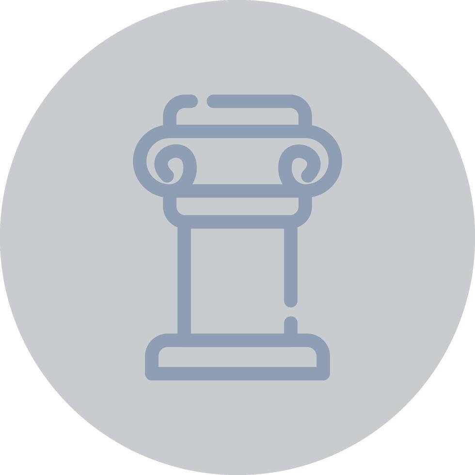 Pillar Creative Icon Design vector