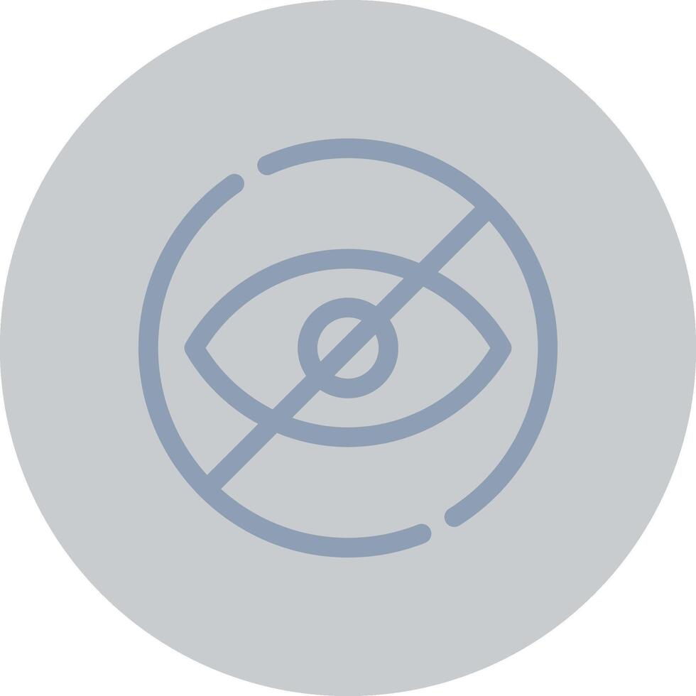 Blindness Creative Icon Design vector