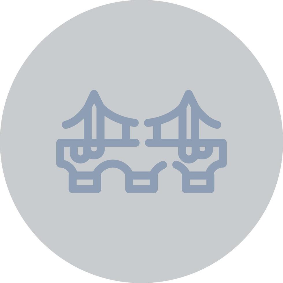 Bridge Creative Icon Design vector