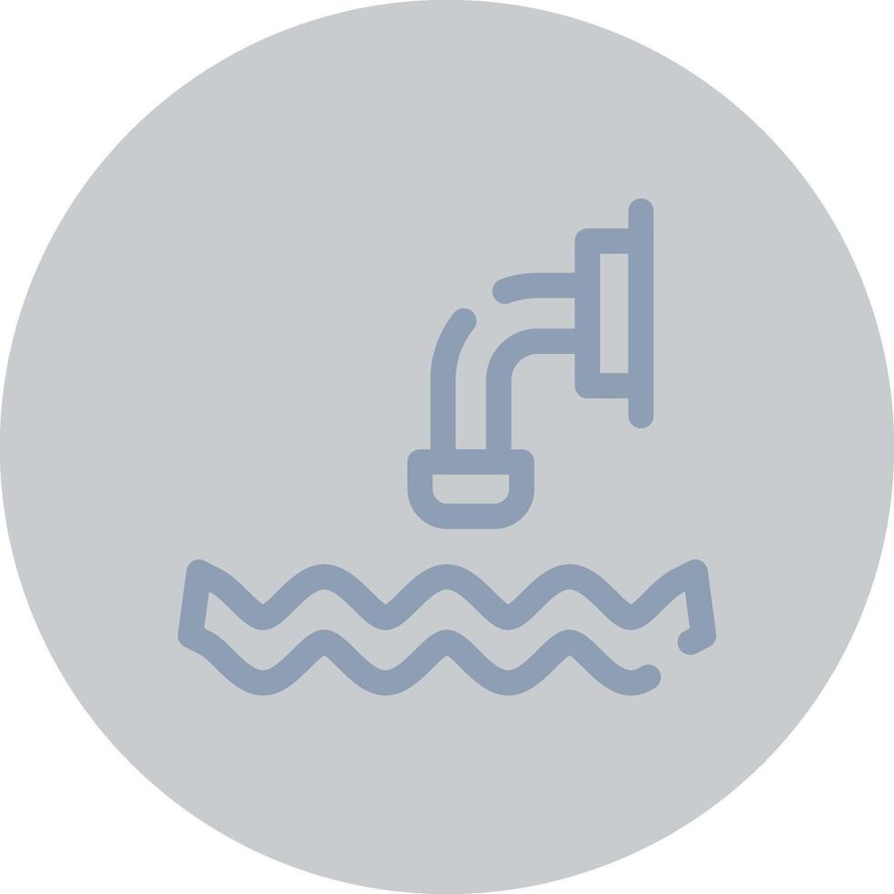 Waste Water Creative Icon Design vector