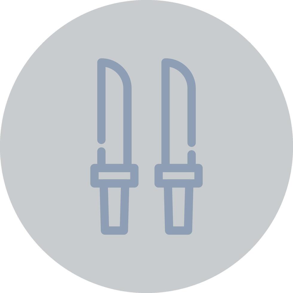 Katana Creative Icon Design vector