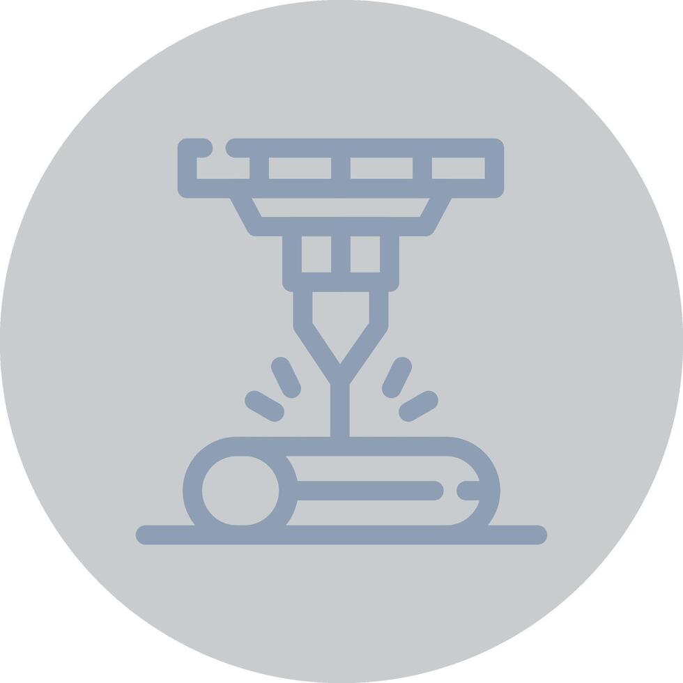 Laser Beam Creative Icon Design vector