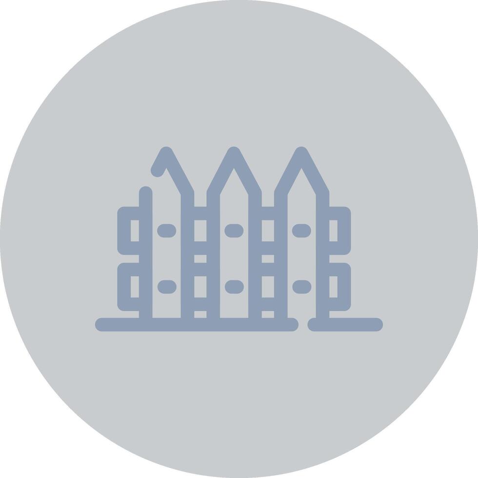 Fence Creative Icon Design vector