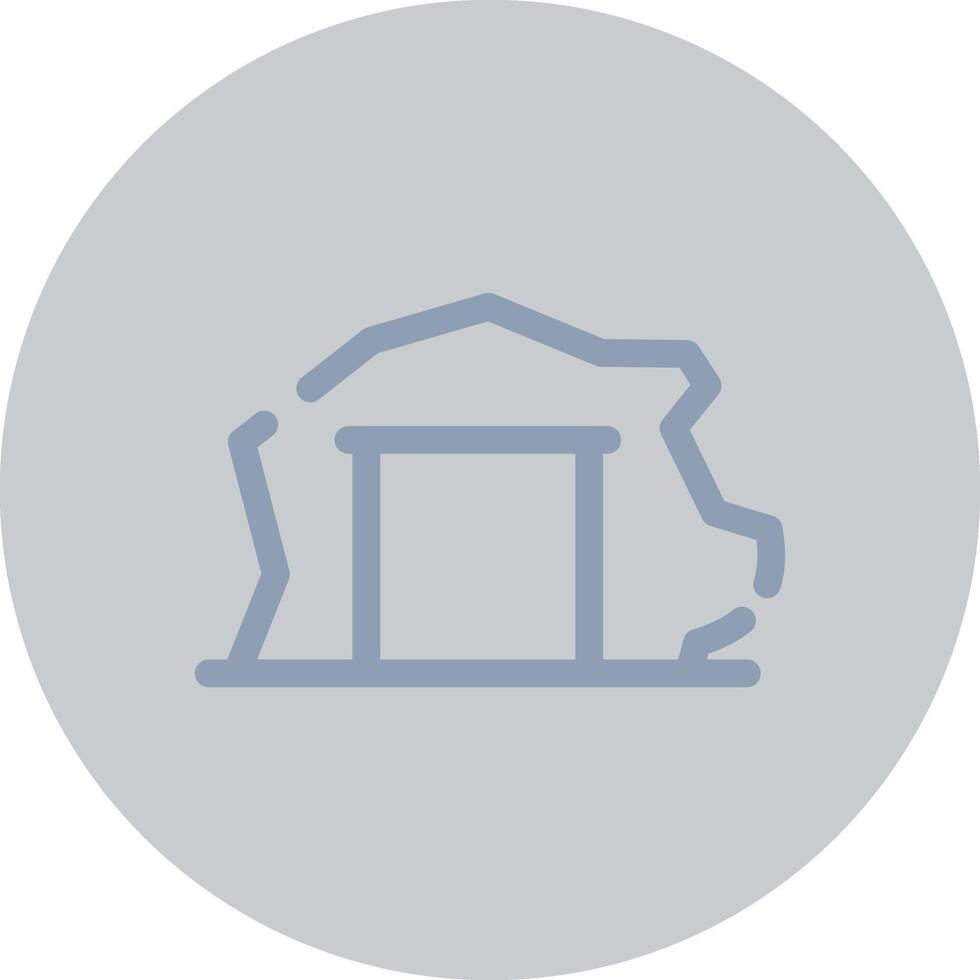 Mining Tunnel Creative Icon Design vector