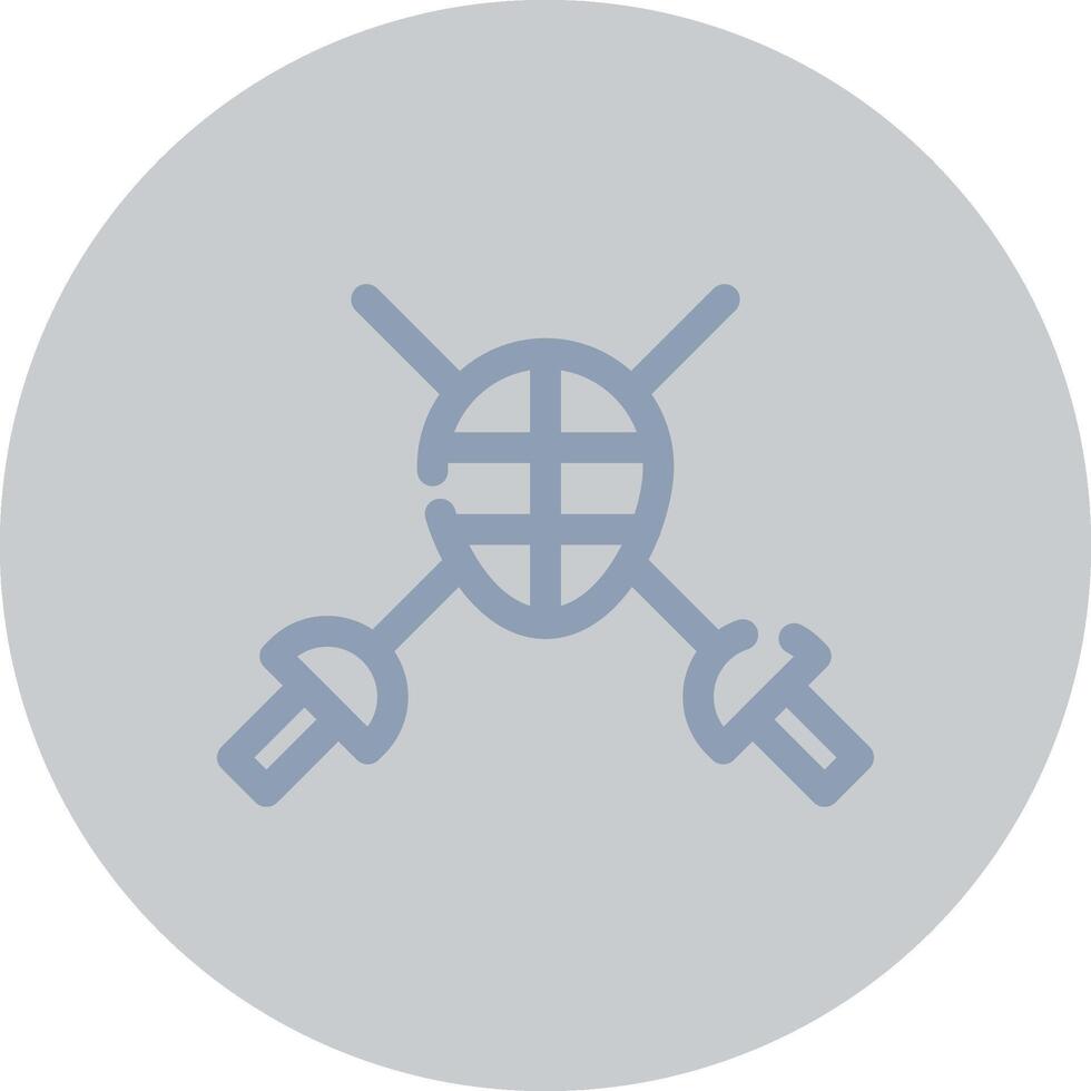 Fencing Creative Icon Design vector