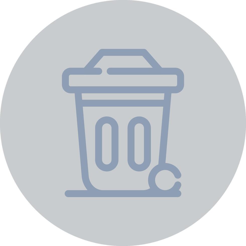 Dustbin Creative Icon Design vector