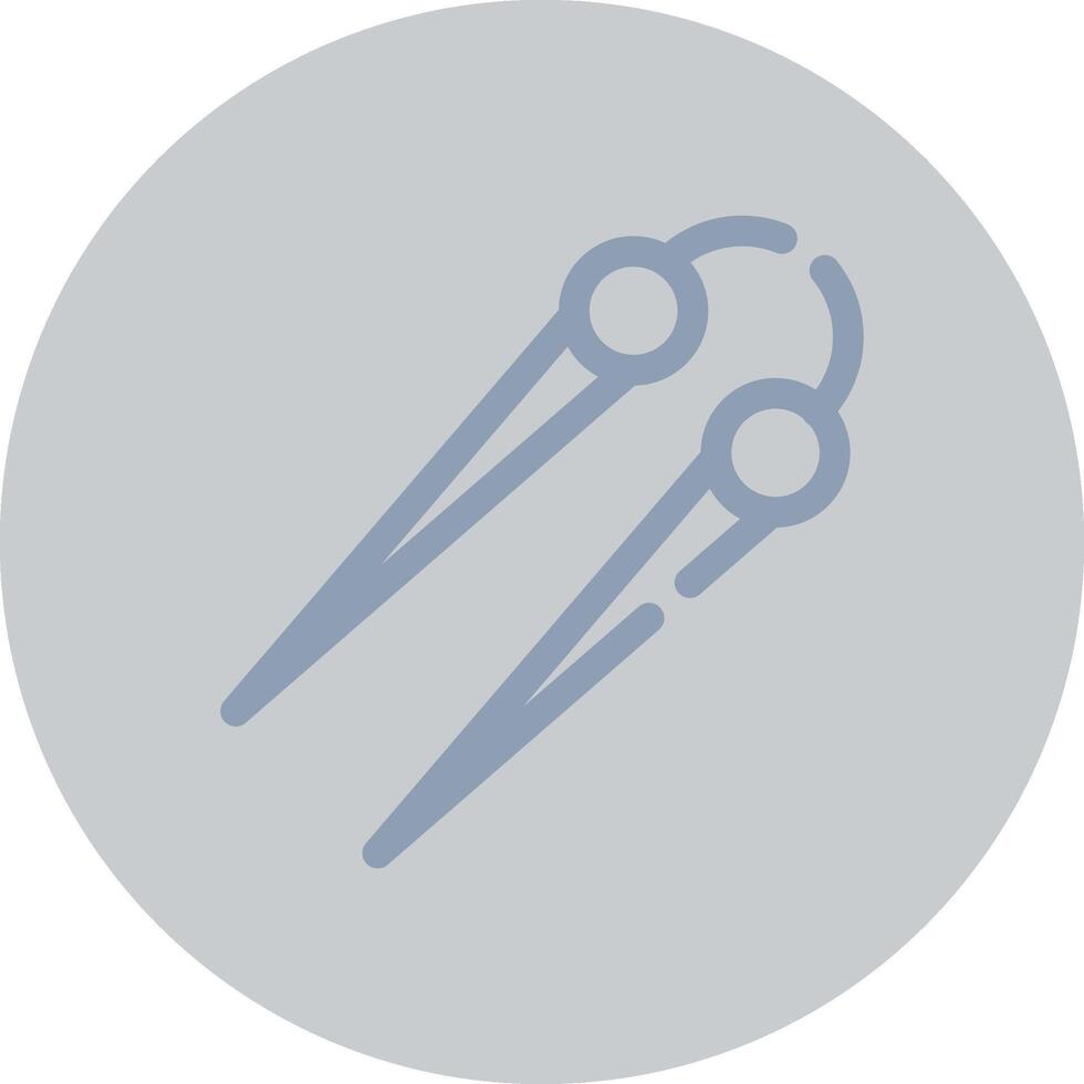 Knitting Needles Creative Icon Design vector