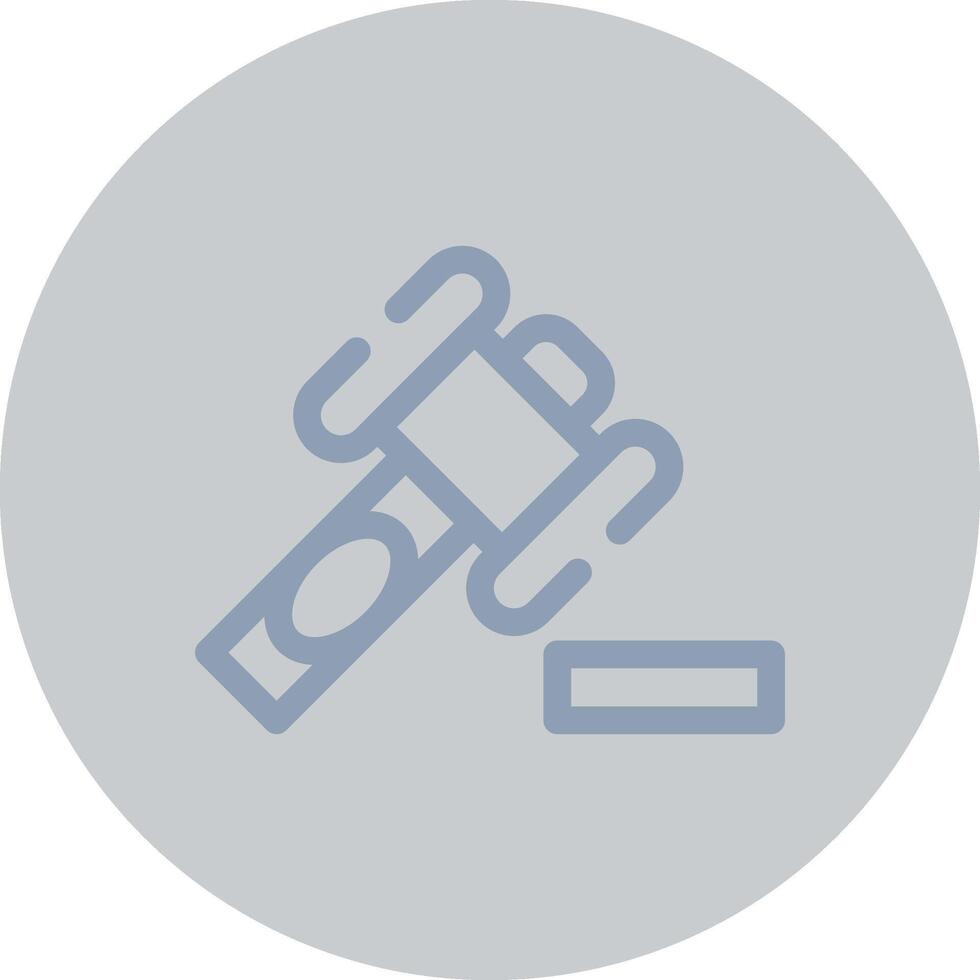 Law Hammer Creative Icon Design vector