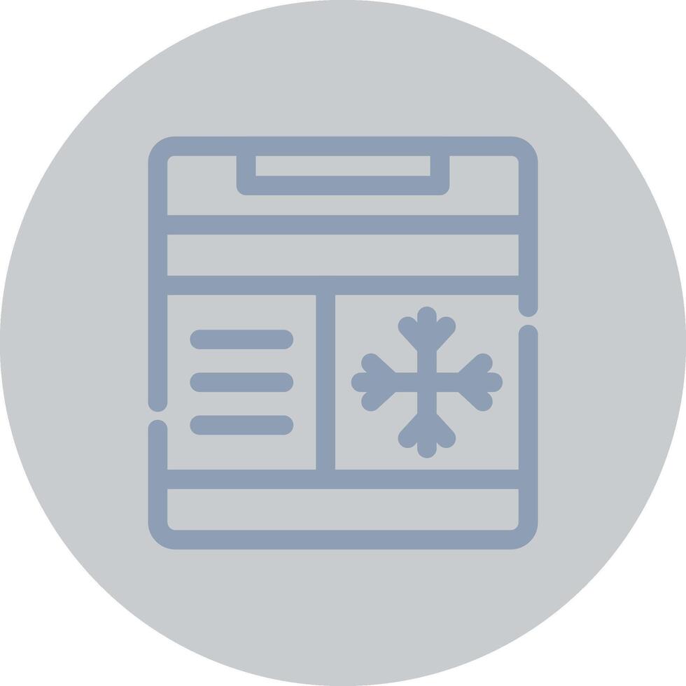 Freezer Creative Icon Design vector