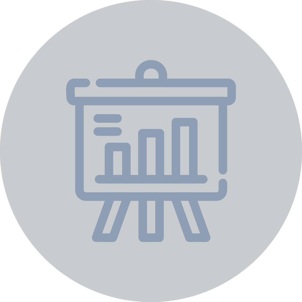Projector Screen Creative Icon Design vector