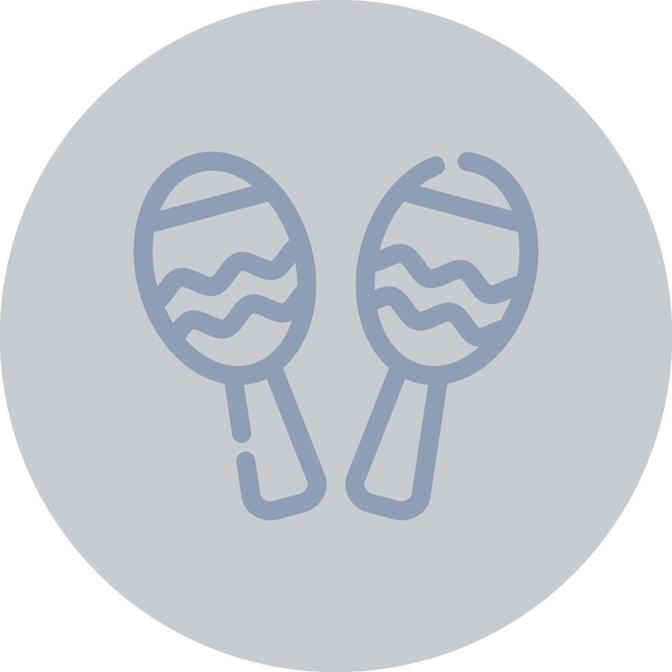 Maracas Creative Icon Design vector