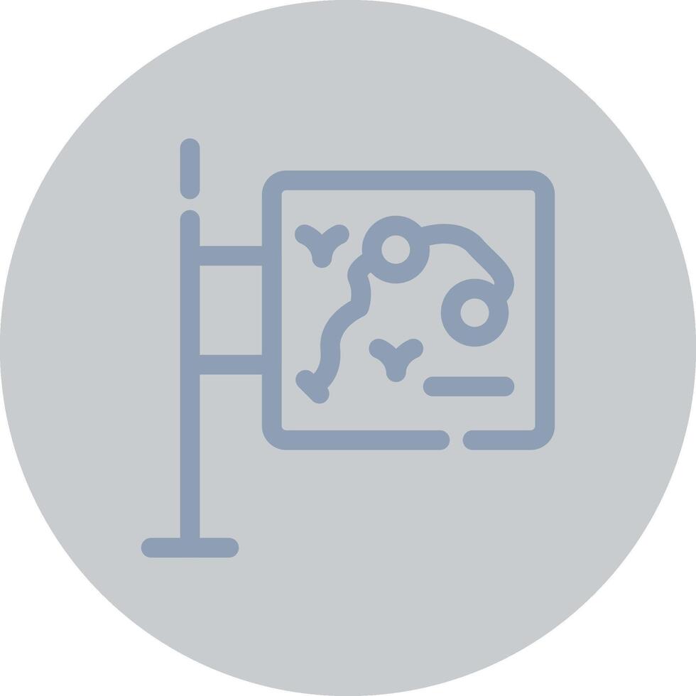 Map Creative Icon Design vector